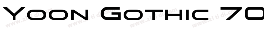 Yoon Gothic 700 bold字体转换
